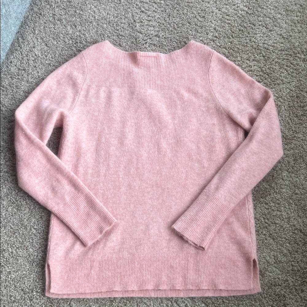 LOFT Soft Pink Crew Neck Sweater Size L - Picture 6 of 6